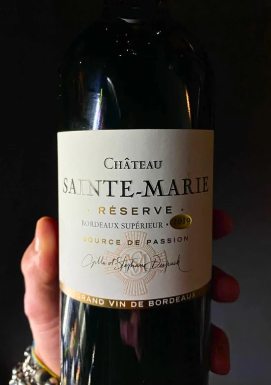 Bottiglia di vino Château Sainte-Marie